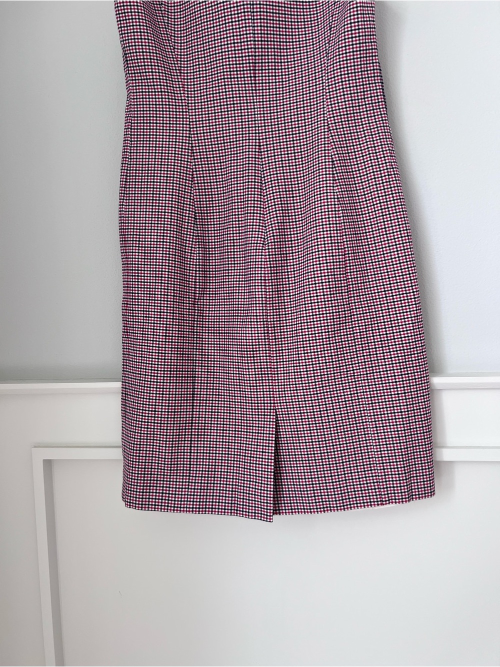 J. Crew Pink Gingham Midi Shift Dress - Picture 5 of 14